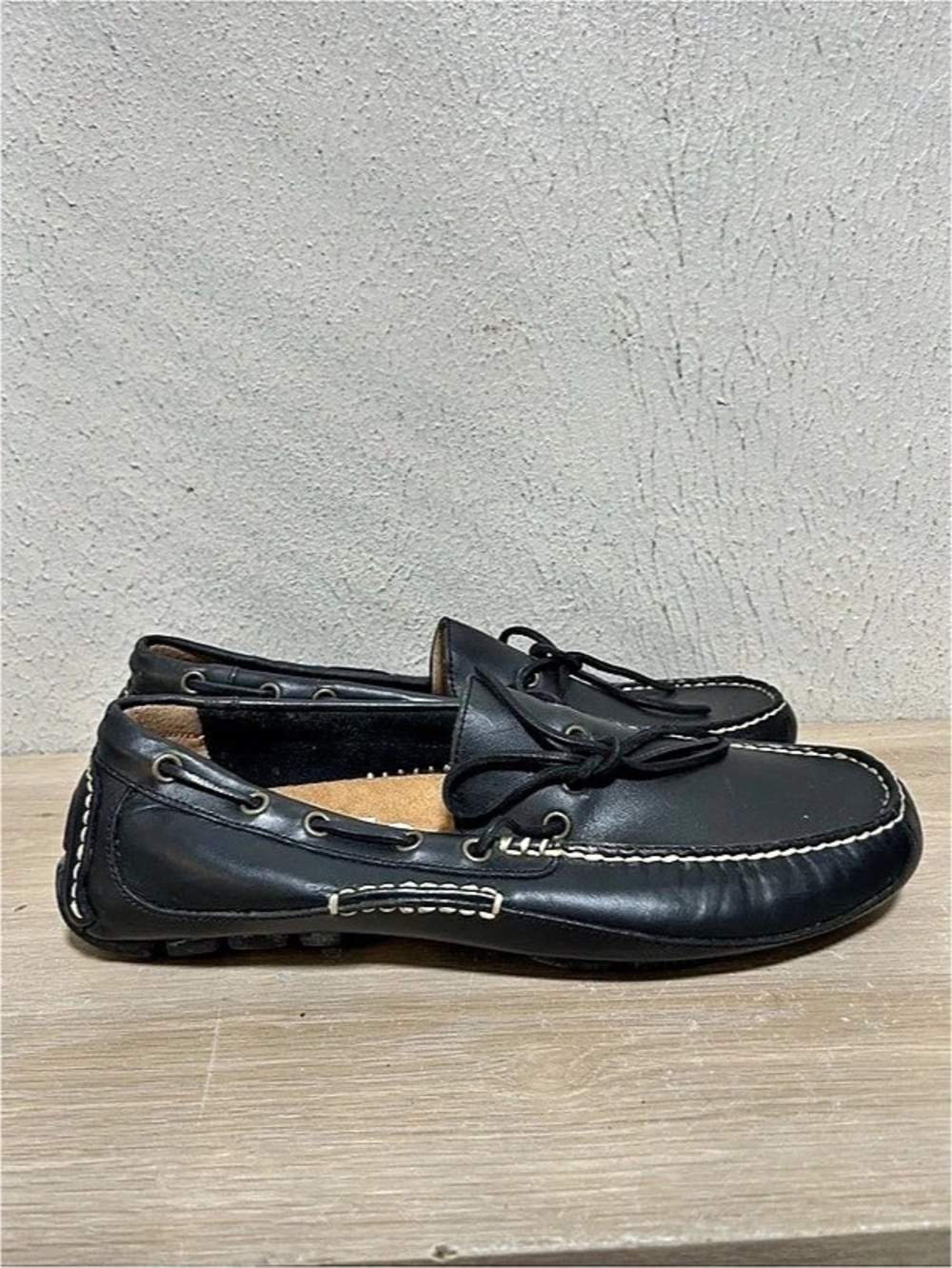 Polo Ralph Lauren ROLAND II Leather Loafers Black US 10